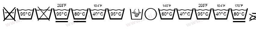 Textile Symbols字体转换 Textile Symbols字体转换